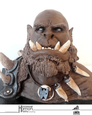 Warcraft Orgrim som 11 kg sjokolade! Herregud!! Laget av @emmanuel.hamon
