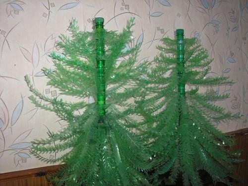 Božićna drvca iz plastičnih boca