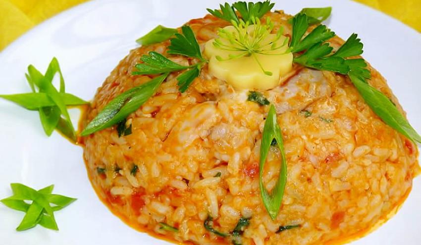 salata s kavijarom i rižom