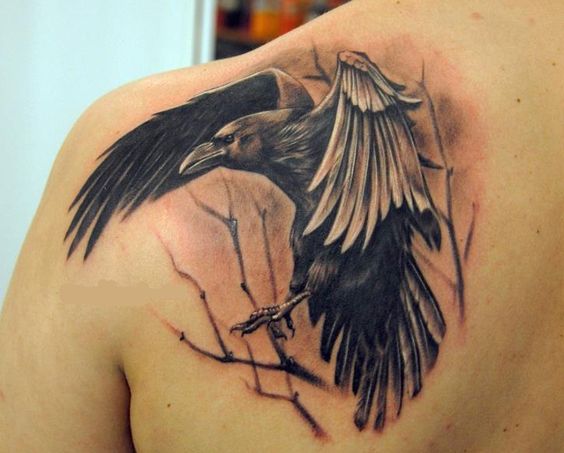 Crow Tattoo Ideas - de BESTE 100 kråketatoveringene på planeten Jorden