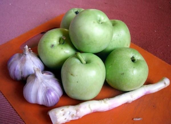 mierikswortel met appels