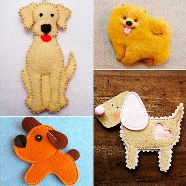 Božićne igračke u obliku psa