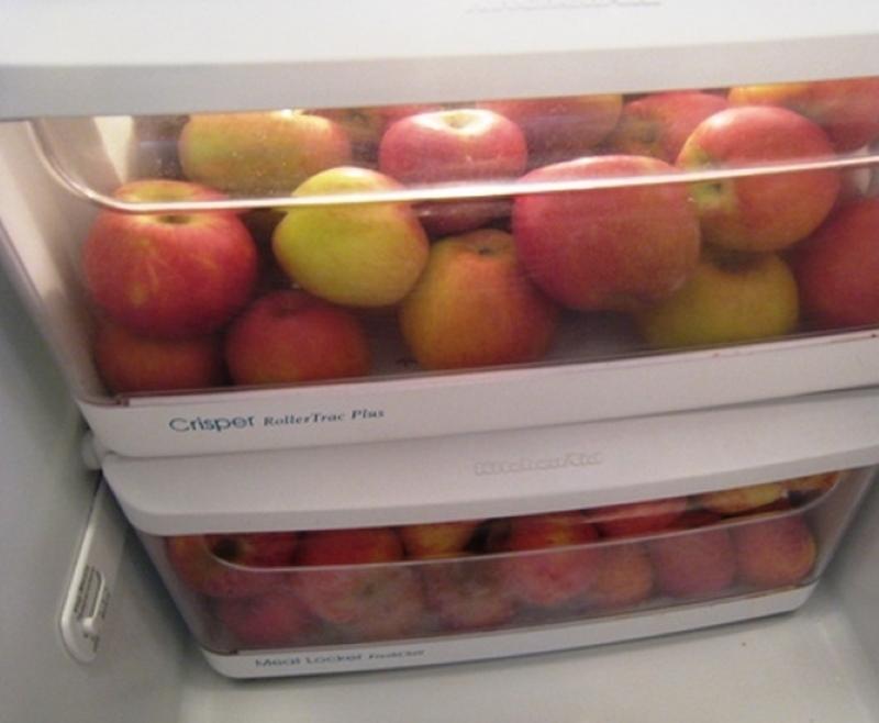 appels in de koelkast bewaren