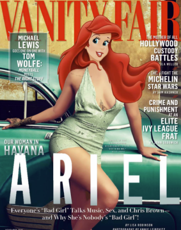 Ariel felveszi Rihanna helyét a Vanity Fair 2015 novemberi borítóján.