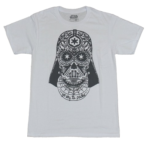 Foto: Target. En av våre redaktører-som vil forbli navnløse-har faktisk denne kule Darth Vader à la Dia de Los Muertos T-skjorte.