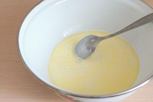 pomiješajte mlijeko s maslacem