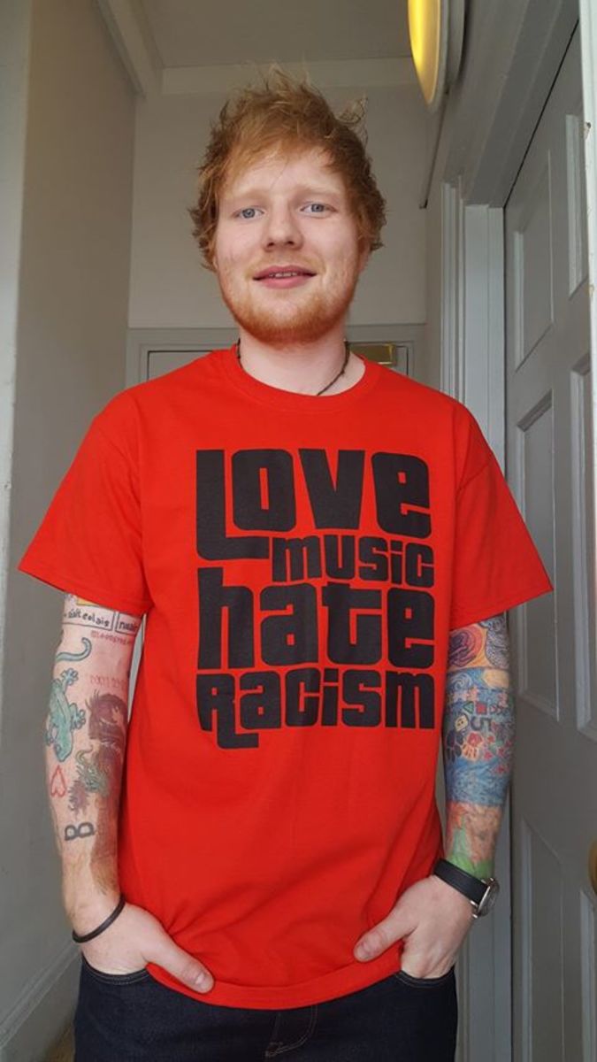 Ed Sheeran er verdens mest spennende tatoverte mann. Foto: Instagram.