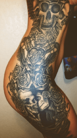 tatovering på sidestykket