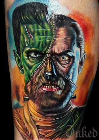Carlox Angarita megalkotta ezt a tetoválást, és összetörte a film legnagyobb szörnyetegeit.
