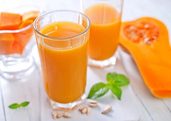 oranje gezonde drank
