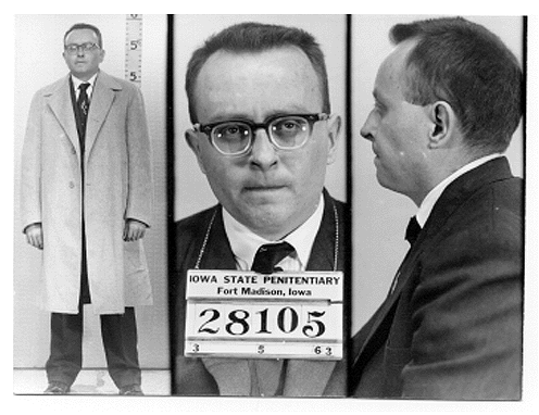 1963 -ban Feguert felakasztották emberrablás és gyilkosság miatt. Ő volt az utolsó ember, akit kivégeztek Iowában. Utolsó étkezési kérése egyetlen olajbogyó volt (a gödör még benne). Remélte, hogy eltemetése után egy olajfa nő ki a testéből.