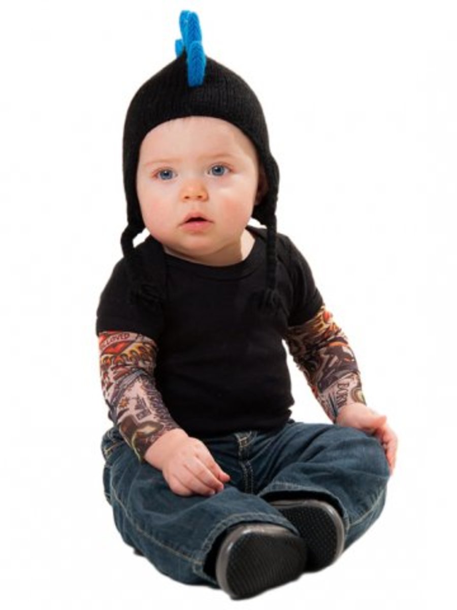 Gyerekek Tetovált ujjú pólója