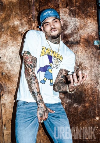 Bilde av Chris Brown fra hans innslag i Urban Ink -utgaven fra mai 2016. Foto: Miguel Starcevich.