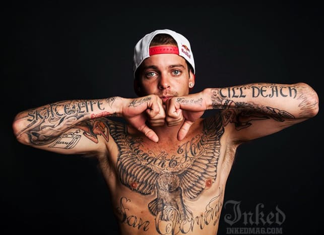 Inked Exclusive: Ryan Scheckler viser frem tatoveringene sine