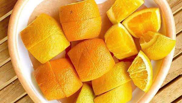 snijd een sinaasappel