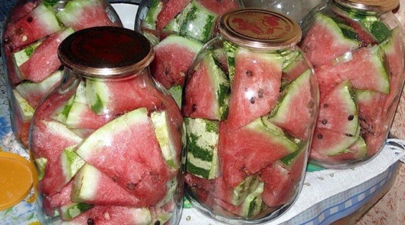 watermeloenrecepten voor de winter in potjes met aspirine