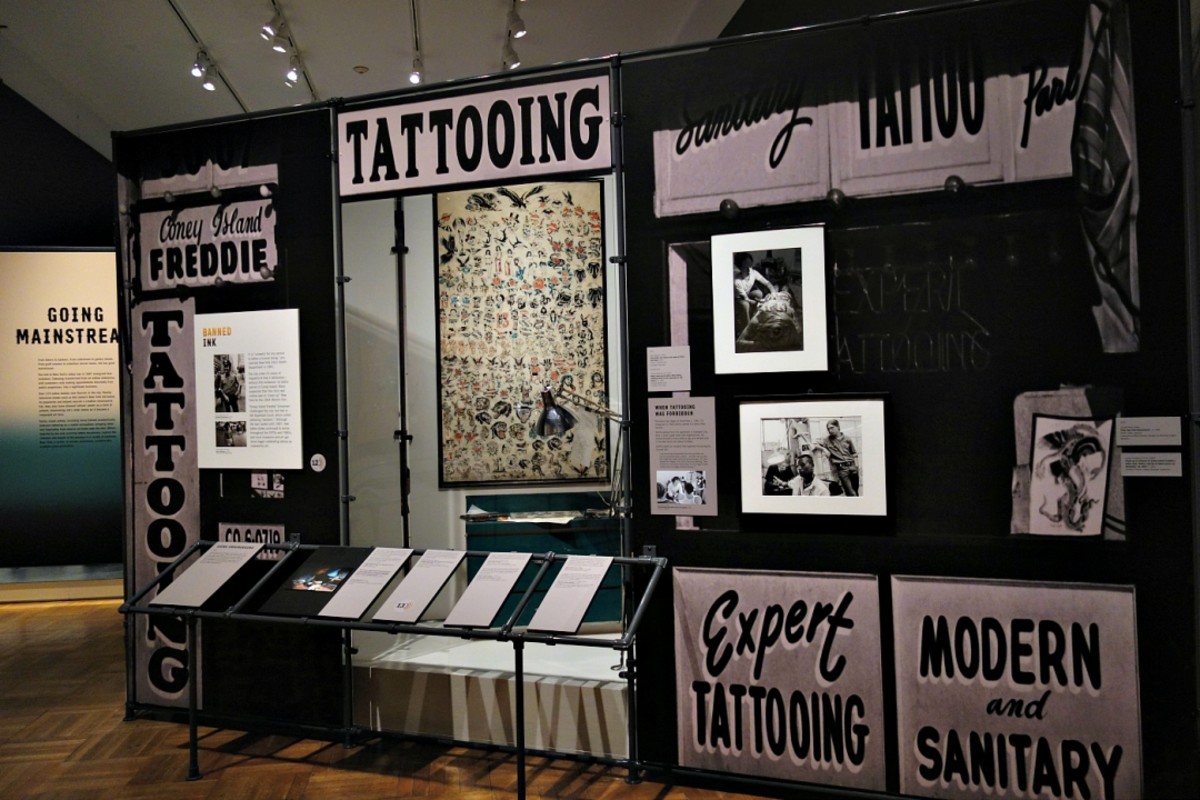 Installasjonsvisning av Tattooed New York ved New-York Historical Society