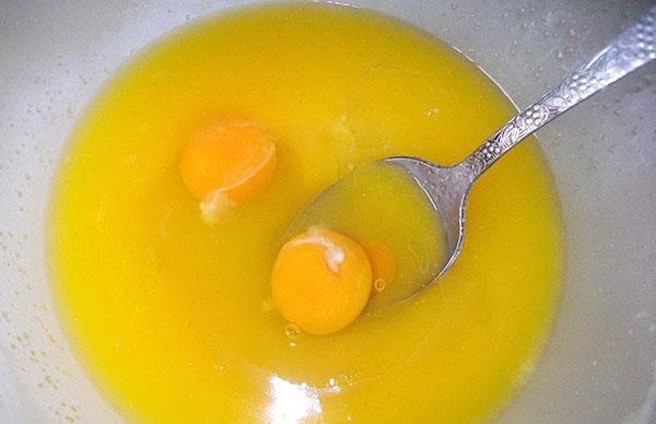 klop eieren met margarine