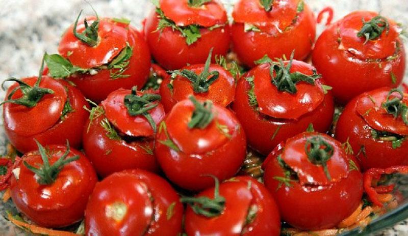 pittige tomaten voor een snack