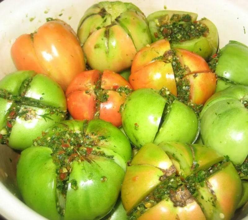 punjene zelene rajčice