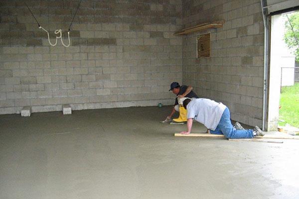 izlijevanje betonskog poda