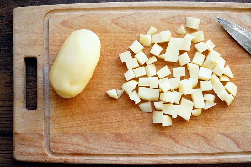 aardappelen snijden