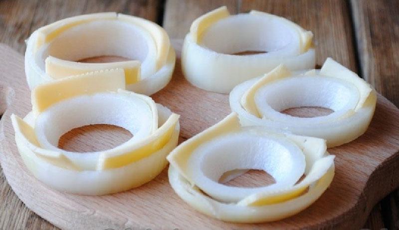 vorm ringen van ui en kaas