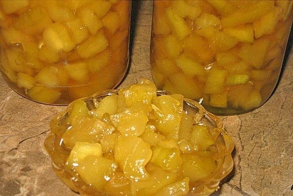 aromatische jam van pompoen en citroenen