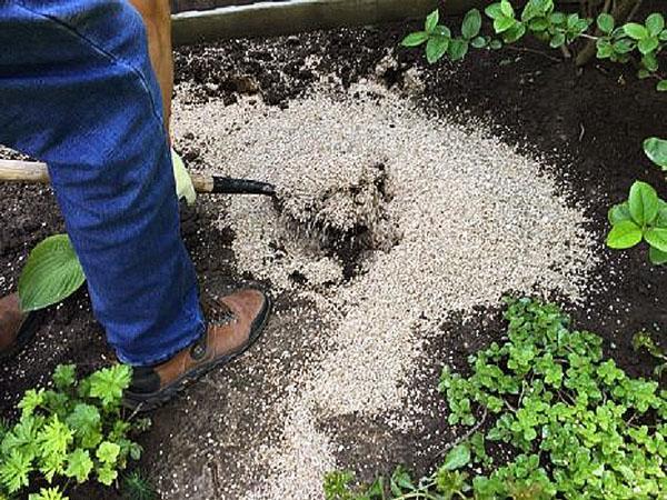 vermiculiet in de tuin