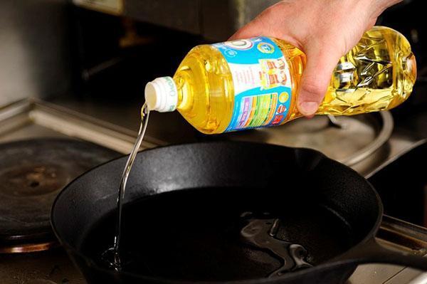 zagrijte suncokretovo ulje