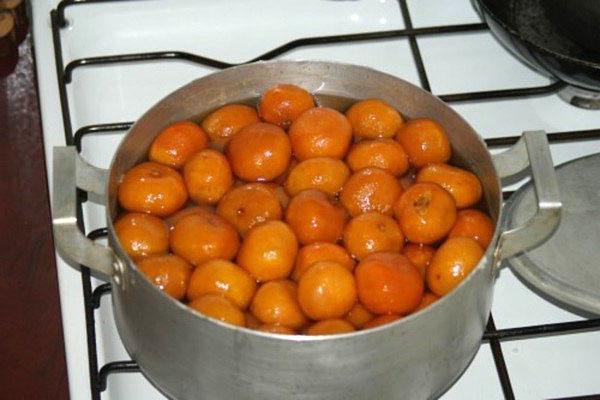 kook mandarijnen op siroop