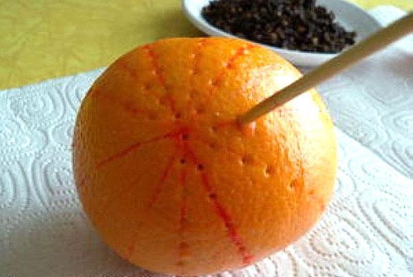 mandarijnen doorboren
