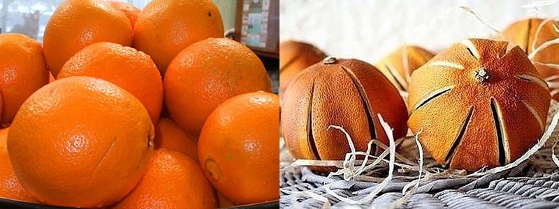 droge sinaasappels heel