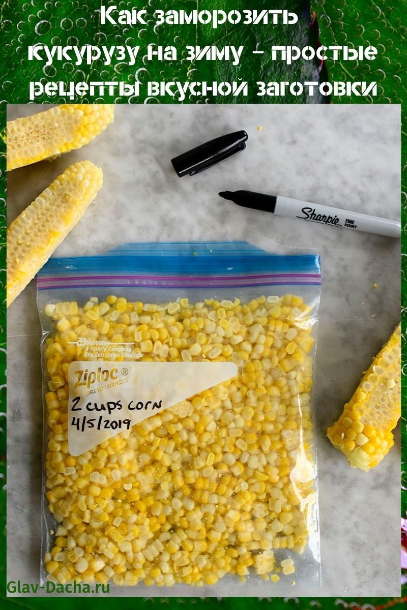 kako zamrznuti kukuruz za zimu