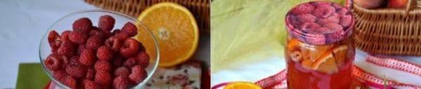 kompot od maline i naranče