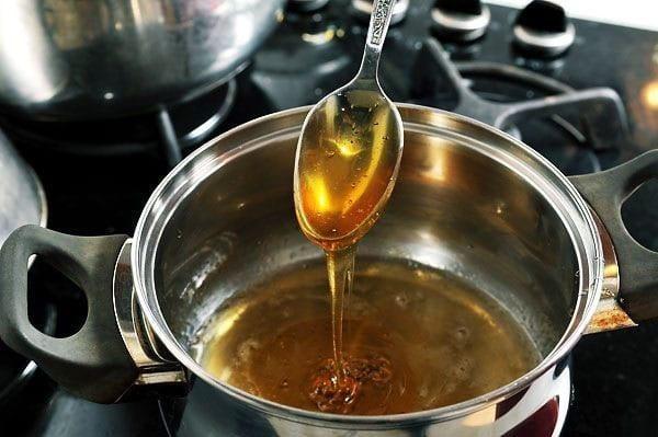 kook siroop met honing en citroen