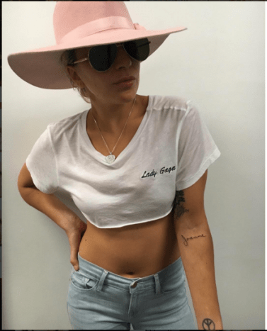Lady Gaga Joanne Arm Writing Tattoo