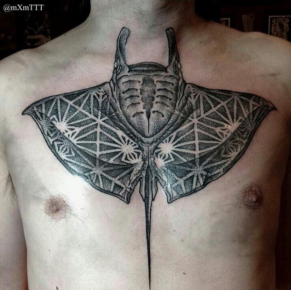 Manta Ray tatovering-23