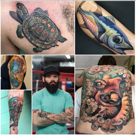 Stebly er en nytradisjonell tatoveringsmann med base i Mississippi.