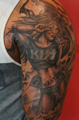 Joey Hamilton-KISS Groupie Tattoo