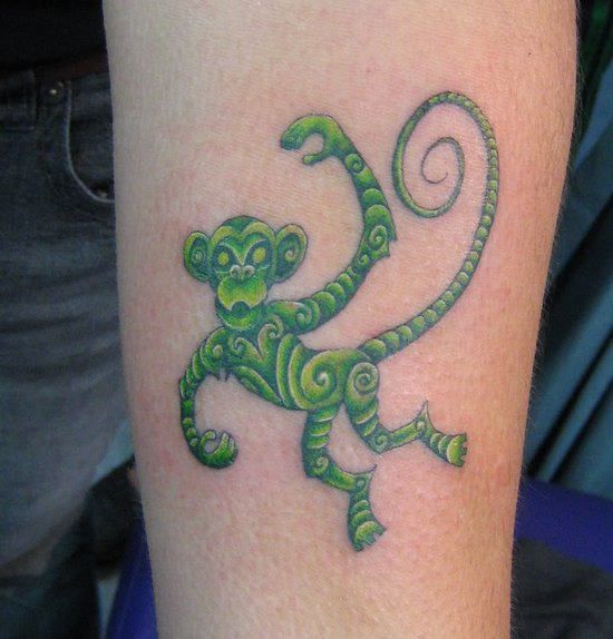 Majom tetoválás képek és ötletek: Csodálatos tetoválás!