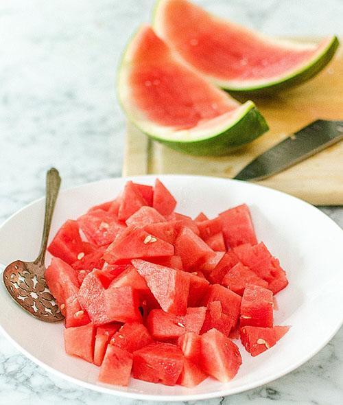 Een kleine hoeveelheid watermeloen kan geen kwaad