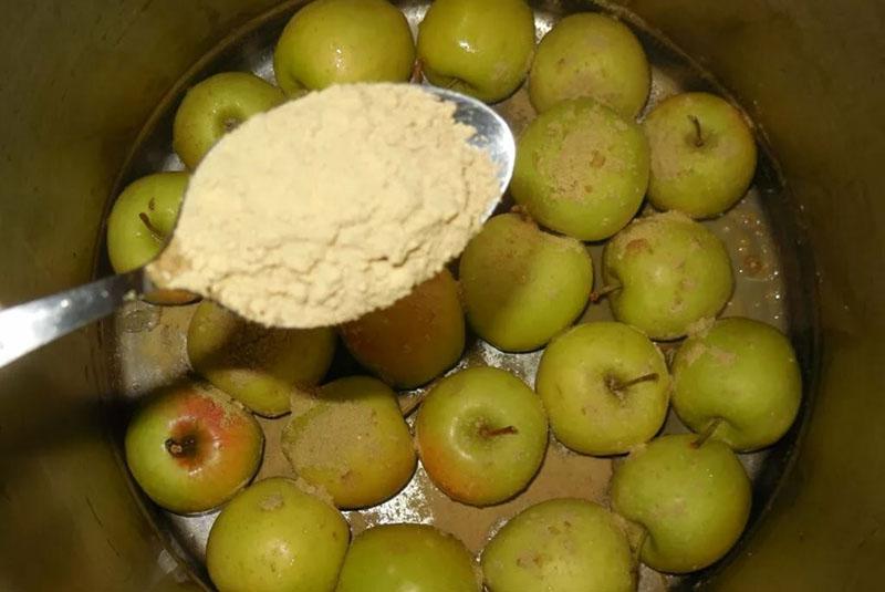 recept voor geweekte appels met mosterd