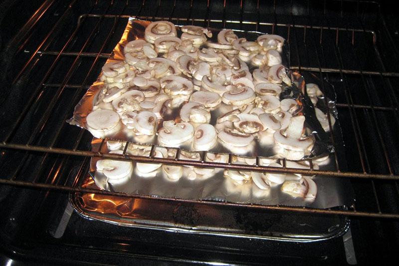 droge champignons in de oven