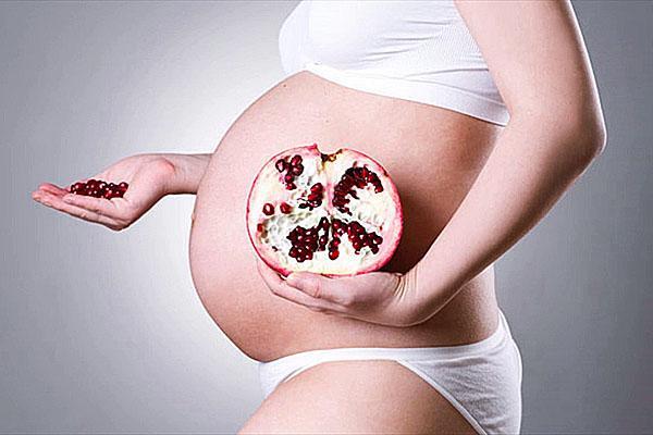 granaatappel tijdens de zwangerschap
