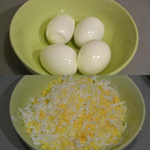 kook eieren en rasp
