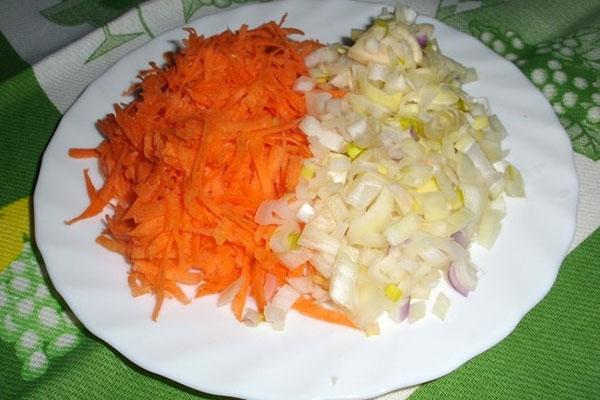 nasjeckajte i ispržite povrće