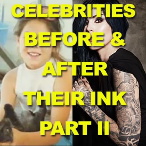 KLIKK HER for å se kjendiser før de hadde tatoveringer!