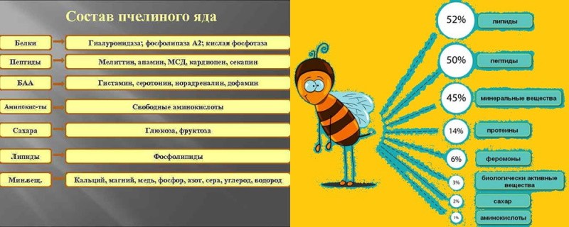 sastav pčelinjeg otrova