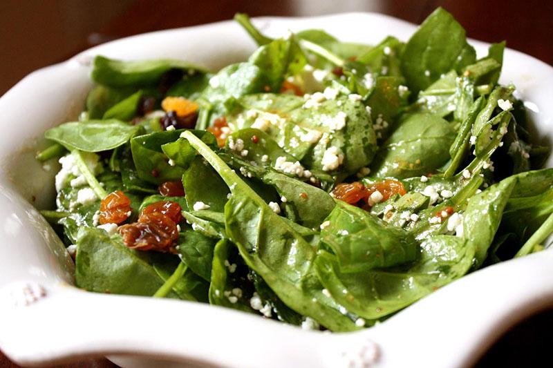 verse spinazie recepten - salade
